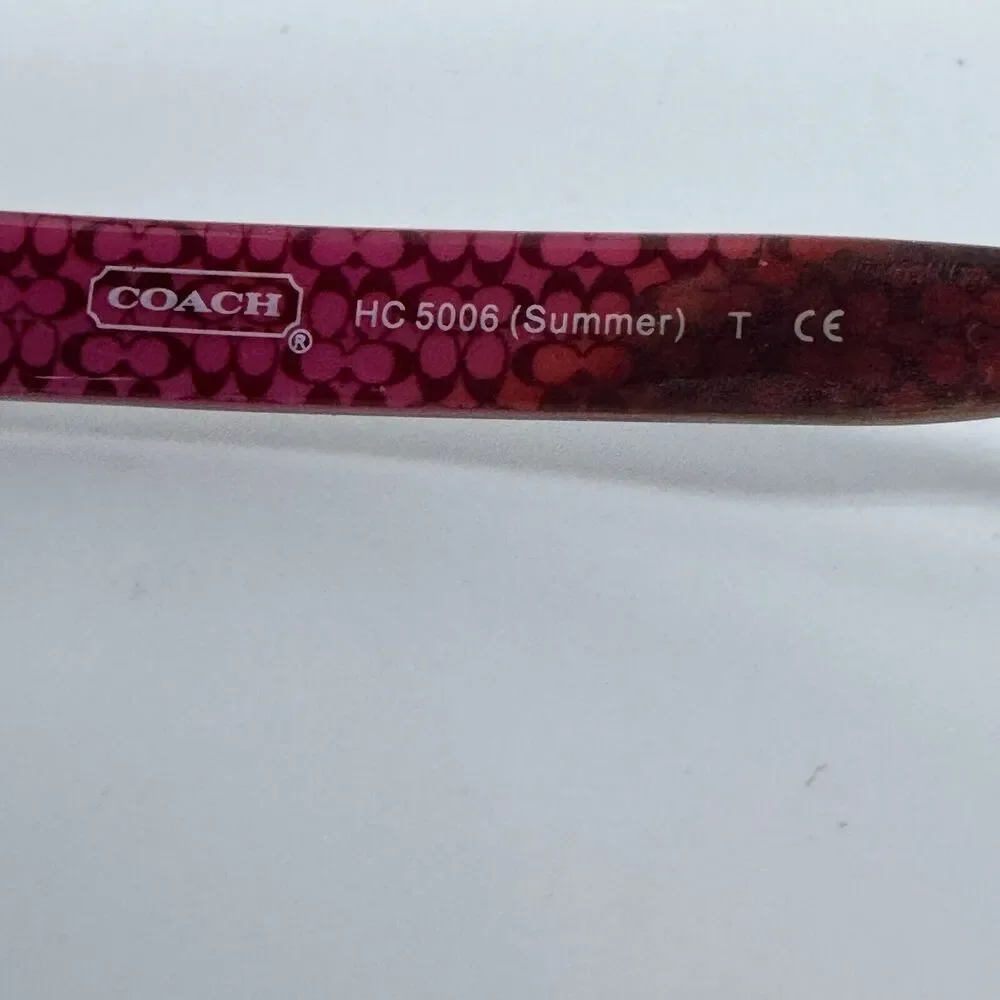 COACH‎ Eyeglasses HC 5006 9041 Rhinestone Summer Burgundy 49-17-130 H15980